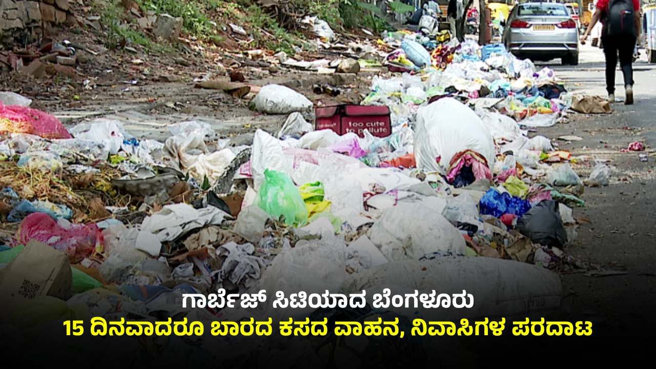ಬೆಂಗಳೂರು: ರಸ್ತೆ, ಫುಟ್​​ಪಾತ್​​ಗಳಲ್ಲಿ ರಾಶಿ ರಾಶಿ ಕಸ; ಜಿಬಿಎ ನಿರ್ಲಕ್ಷ್ಯಕ್ಕೆ ಜನರು ಪರದಾಟ