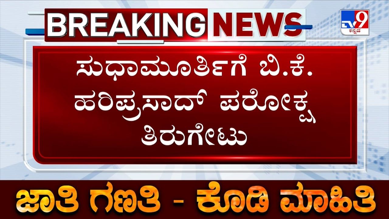 ಜಾತಿ ಗಣತಿ: ಸುಧಾ ಮೂರ್ತಿ ದಂಪತಿ ವಿರುದ್ಧ ಪರಿಷತ್​ ಸದಸ್ಯ ಹರಿಪ್ರಸಾದ್​ ಪರೋಕ್ಷ ಕಿಡಿ