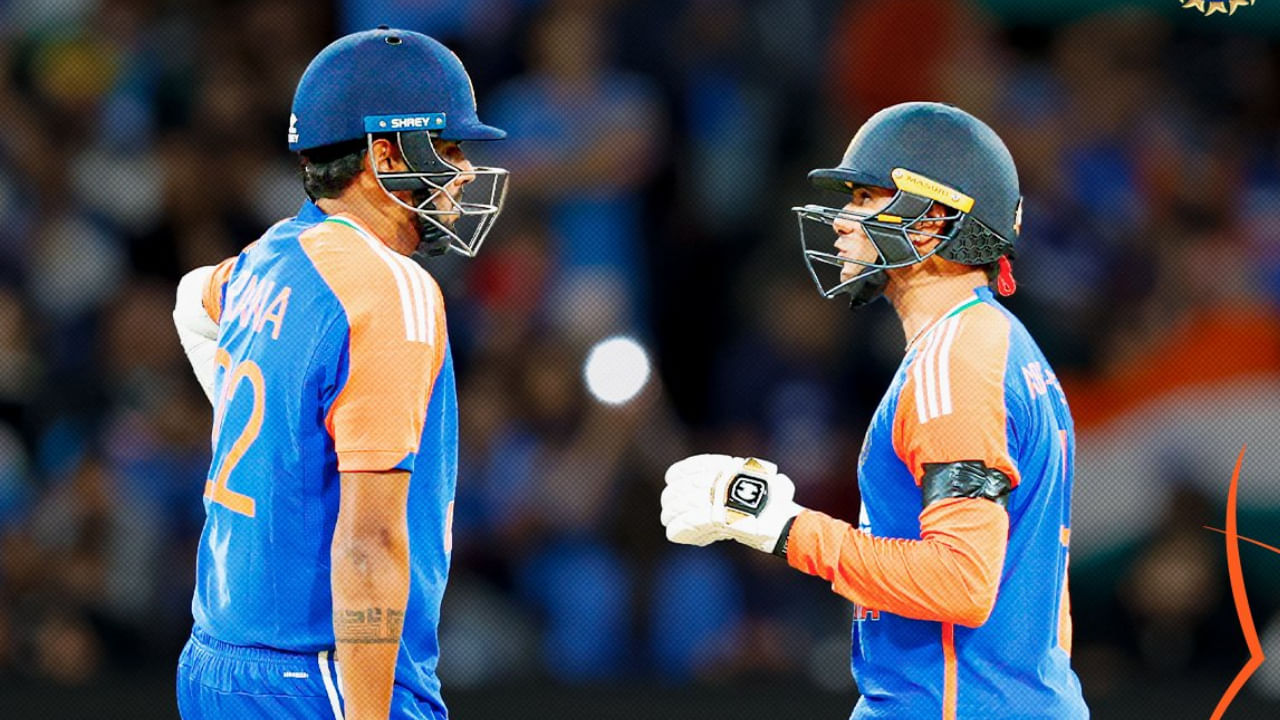 ಹೀಗಾಗಿ ಭಾರತ ಕೇವಲ 7.3 ಓವರ್‌ಗಳಲ್ಲಿ 49 ರನ್‌ಗಳಿಗೆ ಐದು ವಿಕೆಟ್‌ಗಳನ್ನು ಕಳೆದುಕೊಂಡಿತ್ತು. ಈ  49 ರನ್‌ಗಳಲ್ಲಿ ಅಭಿಷೇಕ್ ಒಬ್ಬರೇ 34 ರನ್‌ ಬಾರಿಸಿದ್ದರು, ಅದೂ ಕೇವಲ 13 ಎಸೆತಗಳಲ್ಲಿ. ಆದರೆ ನಂತರ, ಅಭಿಷೇಕ್, ಹರ್ಷಿತ್ ರಾಣಾ ಅವರೊಂದಿಗೆ, ಇನ್ನಿಂಗ್ಸ್ ಅನ್ನು ಸ್ಥಿರಗೊಳಿಸಿ 13 ನೇ ಓವರ್‌ನಲ್ಲಿ ತಮ್ಮ ಅರ್ಧಶತಕ ಪೂರೈಸಿದರು. ಅವರು ತಮ್ಮ ಇನ್ನಿಂಗ್ಸ್‌ನಲ್ಲಿ ಏಳು ಬೌಂಡರಿಗಳು ಮತ್ತು ಒಂದು ಸಿಕ್ಸರ್‌ ಕೂಡ ಬಾರಿಸಿದರು. 