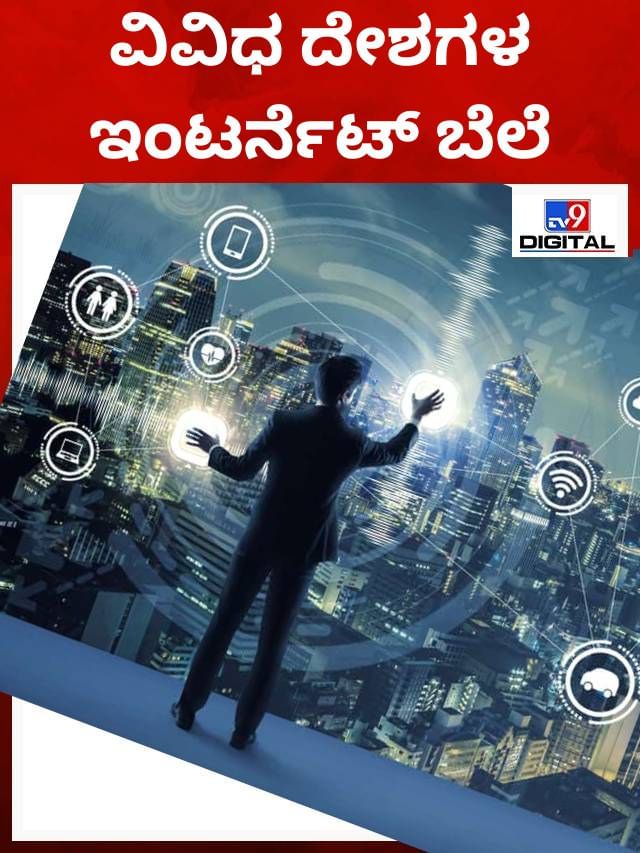 ವಿವಿಧ ದೇಶಗಳಲ್ಲಿರುವ ಇಂಟರ್ನೆಟ್ ದರ