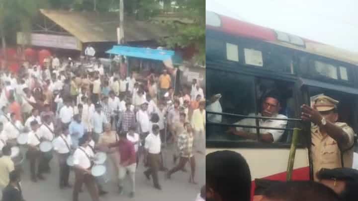 ಅನುಮತಿ ನಿರಾಕರಣೆ ನಡುವೆ RSS ಪಥಸಂಚಲನ: ಸೇಡಂನಲ್ಲಿ ಹೈಡ್ರಾಮಾ; ಕಾರ್ಯಕರ್ತರು ವಶಕ್ಕೆ ಅನುಮತಿ ನಿರಾಕರಣೆ ನಡುವೆ RSS ಪಥಸಂಚಲನ: ಸೇಡಂನಲ್ಲಿ ಹೈಡ್ರಾಮಾ; ಕಾರ್ಯಕರ್ತರು ವಶಕ್ಕೆ