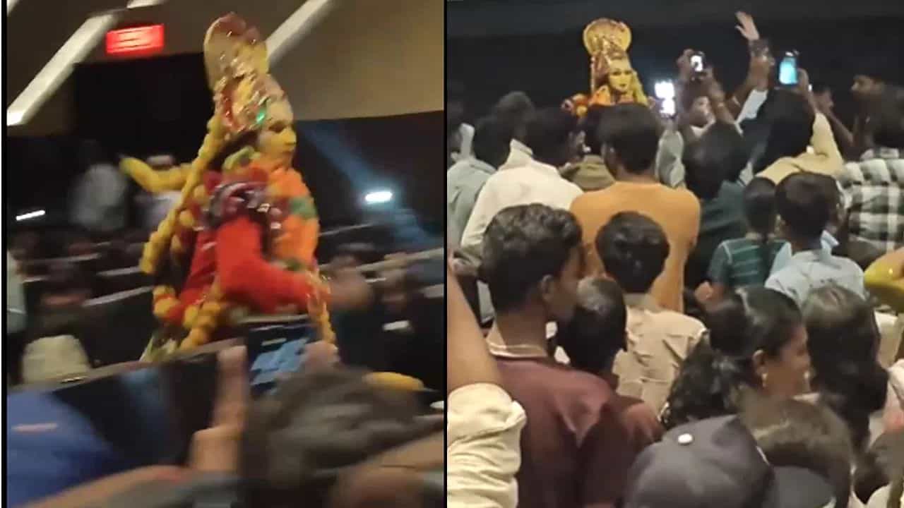 ತಮಿಳುನಾಡು: ಪಂಜುರ್ಲಿಯಂತೆ ವೇಷ ಧರಿಸಿ ಚಿತ್ರಮಂದಿರಕ್ಕೆ ನುಗ್ಗಿದ ವ್ಯಕ್ತಿ