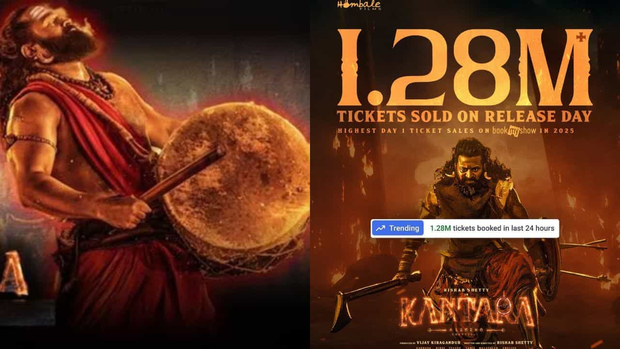 ಒಂದೇ ದಿನದಲ್ಲಿ ದಾಖಲೆ ಸಂಖ್ಯೆಯ ಟಿಕೆಟ್ ಮಾರಿದ ‘ಕಾಂತಾರ’ ಒಂದೇ ದಿನದಲ್ಲಿ ದಾಖಲೆ ಸಂಖ್ಯೆಯ ಟಿಕೆಟ್ ಮಾರಿದ ‘ಕಾಂತಾರ’