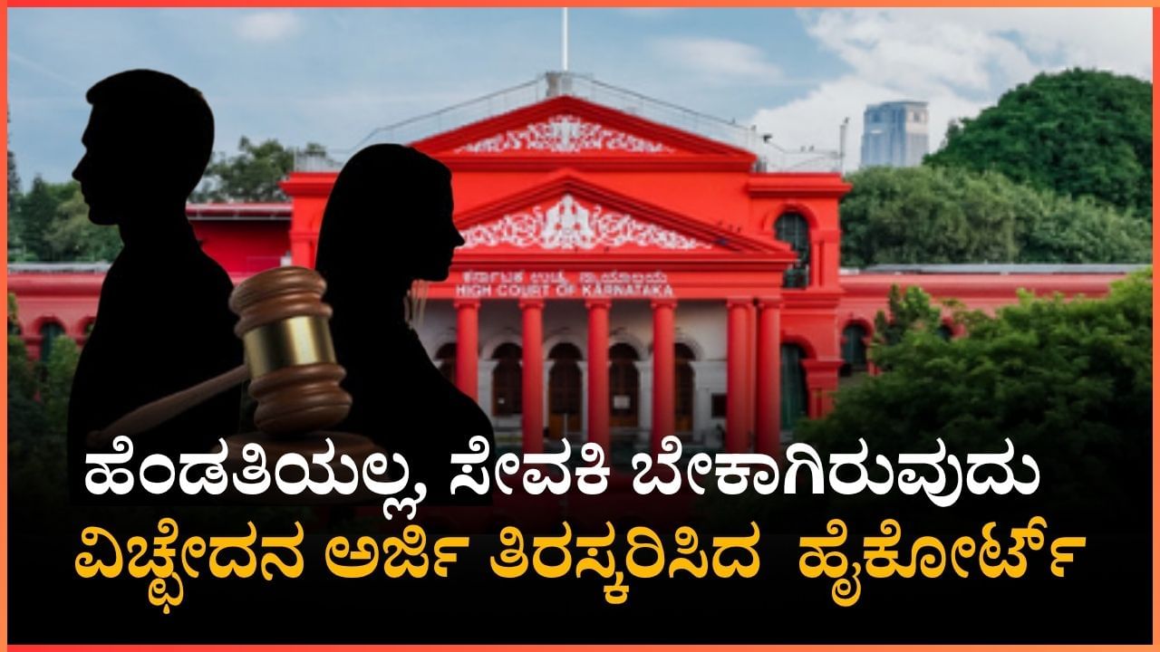 ಆತನಿಗೆ ಹೆಂಡತಿಯಲ್ಲ, ಸೇವಕಿ ಬೇಕಾಗಿರುವುದು, ಪತಿಯ ವಿಚ್ಛೇದನ ಅರ್ಜಿ ತಿರಸ್ಕರಿಸಿದ ಕರ್ನಾಟಕ ಹೈಕೋರ್ಟ್​