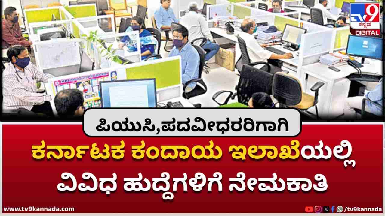 Revenue Dept Recruitment 2025: ಕರ್ನಾಟಕ ಕಂದಾಯ ಇಲಾಖೆಯಲ್ಲಿ ವಿವಿಧ ಹುದ್ದೆಗಳಿಗೆ ನೇಮಕಾತಿ; ಪಿಯುಸಿ, ಪದವೀಧರರು ಅರ್ಜಿ ಸಲ್ಲಿಸಿ