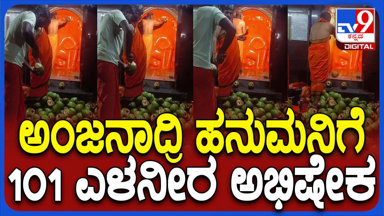 ಕೊಪ್ಪಳ: ದೀಪಾವಳಿ ಹಬ್ಬದ ಪ್ರಯುಕ್ತ ಅಂಜನಾದ್ರಿಯಲ್ಲಿ ಹನುಮನಿಗೆ ವಿಶೇಷ ಪೂಜೆ; ವಿಡಿಯೋ ನೋಡಿ