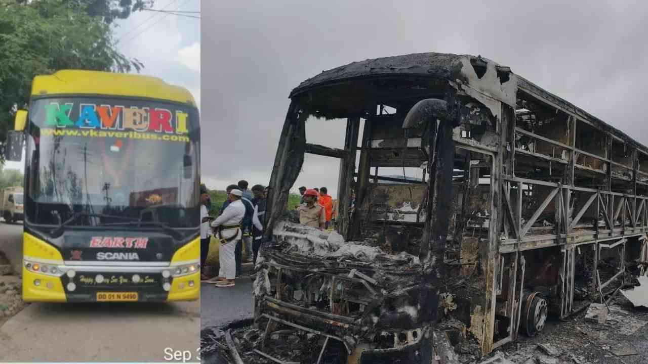 ಆಂಧ್ರಪ್ರದೇಶದ ಕರ್ನೂಲು ಬಳಿ ಹೈದರಾಬಾದ್ನಿಂದ ಬೆಂಗಳೂರಿಗೆ ಬರುತ್ತಿದ್ದ ಖಾಸಗಿ ಬಸ್ ಭೀಕರ ಅಪಘಾತಕ್ಕೀಡಾಗಿದೆ. ಬೈಕ್ ಡಿಕ್ಕಿಯಾದ ಪರಿಣಾಮ ಬಸ್ನ ಡೀಸೆಲ್ ಟ್ಯಾಂಕ್ಗೆ ಬೆಂಕಿ ಹೊತ್ತಿಕೊಂಡು, 20 ಪ್ರಯಾಣಿಕರು ಸಜೀವ ದಹನವಾಗಿದ್ದಾರೆ. ಬೈಕ್ ಸವಾರನ ಒಂದೇ ಒಂದು ಎಡವಟ್ಟಿಗೆ ಈ ದುರಂತ ಸಂಭವಿಸಿದ್ದು, 20 ಜನರು ಸುಟ್ಟು ಕರಕಲಾಗಿದ್ದಾರೆ.