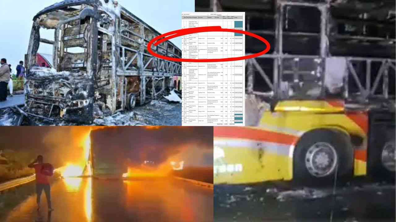 ಬಸ್ ದುರಂತದಲ್ಲಿ ಮೃತಪಟ್ಟ 19 ಪ್ರಯಾಣಿಕರ ಮಾಹಿತಿ ಲಭ್ಯವಾಗಿದ್ದು, ಇನ್ನೊಬ್ಬರ ಮಾಹಿತಿ ಸಿಕ್ಕಿಲ್ಲ. ಜೆ.ಫಿಲೋಮಿನ್ ಬೇಬಿ(64), ಕಿಶೋರ್(64), ಪ್ರಶಾಂತ್(32), ಅರ್ಗಾ ಬಂದೋಪಾಧ್ಯಾಯ(23), ಯುವನ್ ಶಂಕರ್ ರಾಜಾ(22), ಮೇಘನಾಥ್(25), ಧಾತ್ರಿ(27), ಅಮೃತ್ ಕುಮಾರ್(18), ಚಂದನ ಮಂಗಾ(23), ಅನುಷಾ(22), ಗಿರಿ ರಾವ್(48), ಕೆನುಗು ದೀಪಕ್ ಕುಮಾರ್, ಜಿ.ರಮೇಶ್, ಜಿ.ಅನುಷಾ, ಮನಿತಾ, ಕೇಶನಾಥ, ಸಂಧ್ಯಾರಾಣಿ, ಕರಿ ಶ್ರೀನಿವಾಸ ರೆಡ್ಡಿ  ಮೃತರು.