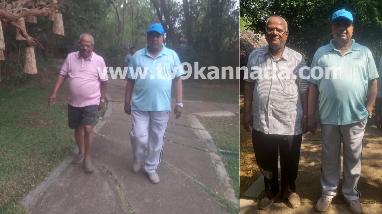 Mariswamy And Siddaramaiah Walking