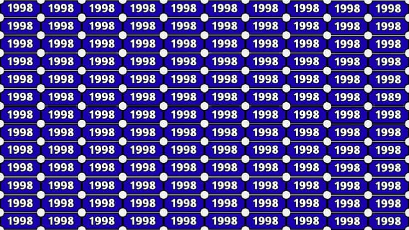 Optical Illusion: ನಿಮಗೊಂದು ಸವಾಲ್; 1998 ರ ನಡುವೆ ಅಡಗಿರುವ 1989 ಸಂಖ್ಯೆಯನ್ನು ಹುಡುಕಲು ಸಾಧ್ಯವೆ?