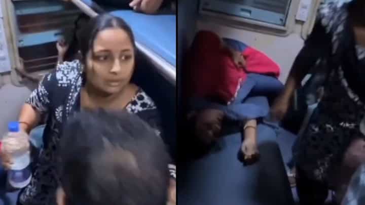Video: ರೈಲಿನಲ್ಲಿ ಸೀಟಿಗಾಗಿ ಗರ್ಭಿಣಿಯ ಹೊಟ್ಟೆಗೆ ಕಾಲಿನಲ್ಲಿ ಒದ್ದ ವ್ಯಕ್ತಿ Video: ರೈಲಿನಲ್ಲಿ ಸೀಟಿಗಾಗಿ ಗರ್ಭಿಣಿಯ ಹೊಟ್ಟೆಗೆ ಕಾಲಿನಲ್ಲಿ ಒದ್ದ ವ್ಯಕ್ತಿ