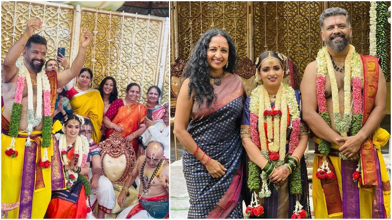 ಗಾಯಕಿ ವಾರಿಜಶ್ರೀ ಜೊತೆ ಸಂಗೀತ ನಿರ್ದೇಶಕ ರಘು ದೀಕ್ಷಿತ್ ವೈವಾಹಿಕ ಜೀವನಕ್ಕೆ ಕಾಲಿಟ್ಟಿದ್ದಾರೆ. ಕೆಲವರನ್ನು ಮಾತ್ರ ಈ ಮದುವೆಗೆ ಆಹ್ವಾನಿಸಲಾಗಿತ್ತು. ರಘು ದೀಕ್ಷಿತ್ ಮದುವೆಯ ಫೋಟೋಗಳು ಲಭ್ಯವಾಗಿವೆ.