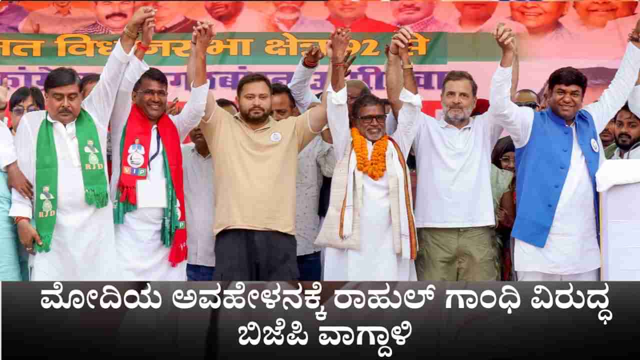 ಲೋಕಲ್ ಗೂಂಡಾ ರೀತಿ ಮಾತಾಡ್ತಾರೆ; ಮೋದಿಯ ಅವಹೇಳನಕ್ಕೆ ರಾಹುಲ್ ಗಾಂಧಿ ವಿರುದ್ಧ ಬಿಜೆಪಿ ವಾಗ್ದಾಳಿ