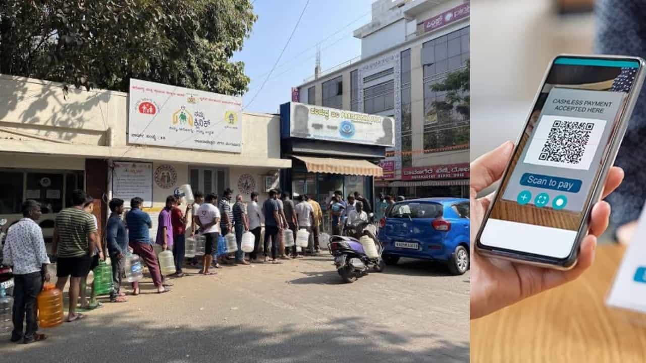 ಬೆಂಗಳೂರು ಕುಡಿಯುವ ನೀರಿನ ಘಟಕಗಳಿಗೆ ಡಿಜಿಟಲ್ ಸ್ಪರ್ಶ: ಇನ್ಮುಂದೆ ಕಾಯಿನ್ ಬೇಡ ಫೋನ್​ ಪೇ, ಗೂಗಲ್ ಪೇ ಮಾಡಿ ನೀರು ತನ್ನಿ!