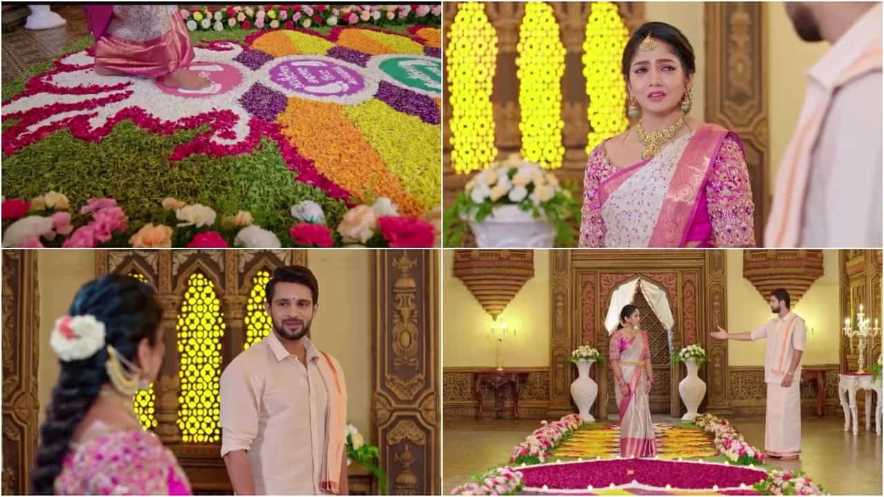 ಮದುವೆಗೂ ಮೊದಲೇ ಸಪ್ತಪದಿ ತುಳಿದ ಕರ್ಣ-ನಿಧಿ; ಕಣ್ಣೀರೇ ಬಂತು ಮದುವೆಗೂ ಮೊದಲೇ ಸಪ್ತಪದಿ ತುಳಿದ ಕರ್ಣ-ನಿಧಿ; ಕಣ್ಣೀರೇ ಬಂತು