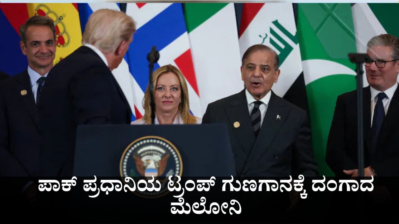 ಎಷ್ಟು ದೊಡ್ಡ ಬಕೆಟ್ ಹಿಡಿತಾರಪ್ಪ! ಪಾಕ್ ಪ್ರಧಾನಿಯ ಟ್ರಂಪ್ ಗುಣಗಾನಕ್ಕೆ ದಂಗಾದ ಮೆಲೋನಿ