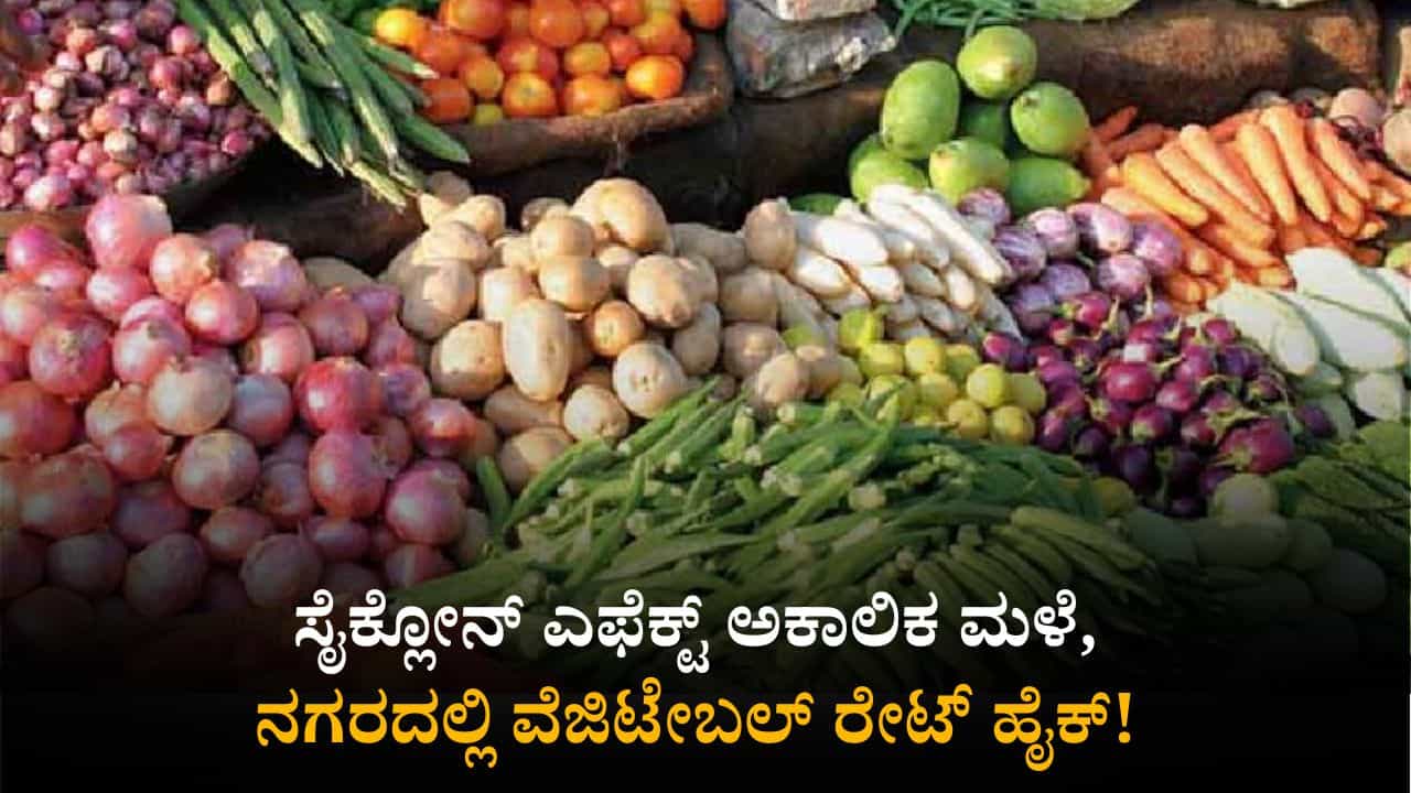 ಬೆಂಗಳೂರು: ಸೈಕ್ಲೋನ್ ಪರಿಣಾಮವಾಗಿ ಅಕಾಲಿಕ ಮಳೆ; ಗಗನಕ್ಕೇರಿದ ತರಕಾರಿ ಬೆಲೆ ಬೆಂಗಳೂರು: ಸೈಕ್ಲೋನ್ ಪರಿಣಾಮವಾಗಿ ಅಕಾಲಿಕ ಮಳೆ; ಗಗನಕ್ಕೇರಿದ ತರಕಾರಿ ಬೆಲೆ