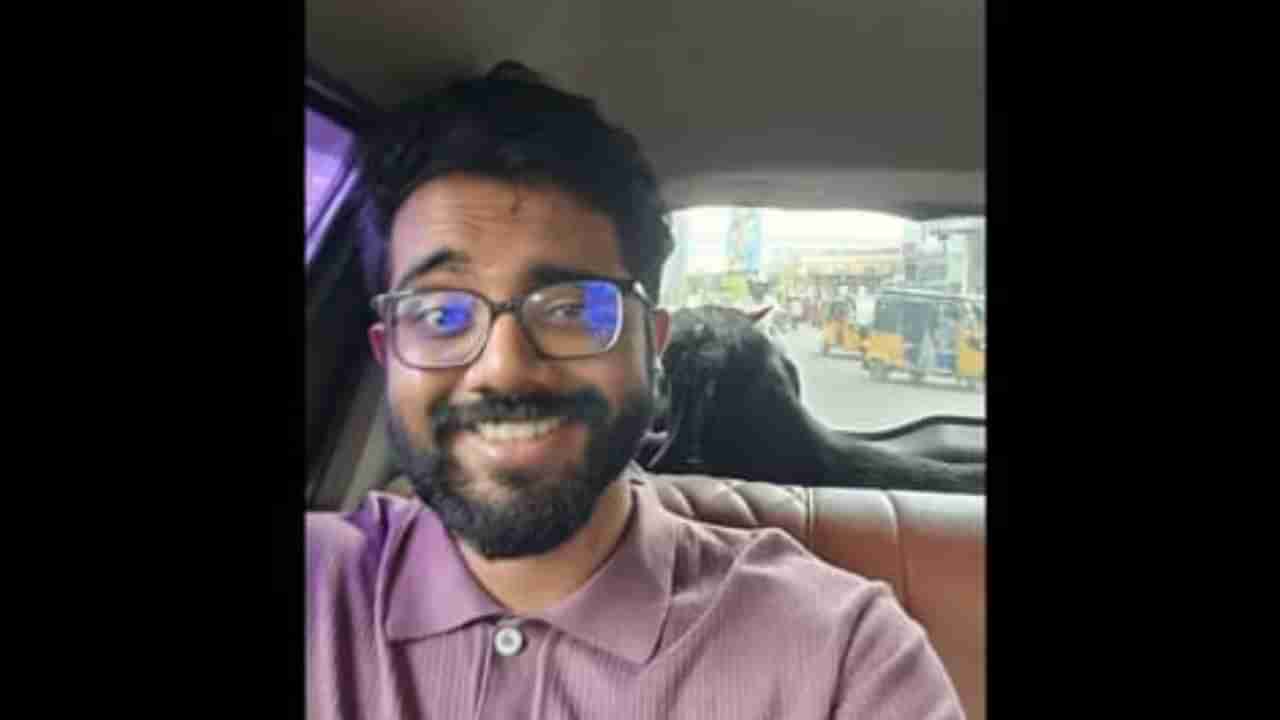 Viral: ಕ್ಯಾಬ್ನಲ್ಲಿದ್ದ ವಿಶೇಷ ಸಹಪ್ರಯಾಣಿಕನ ಜತೆಗೆ ಸೆಲ್ಫಿ ಕ್ಲಿಕಿಸಿಕೊಂಡ ಪ್ರಯಾಣಿಕ, ವೈರಲ್ ಆಯ್ತು ಪೋಸ್ಟ್