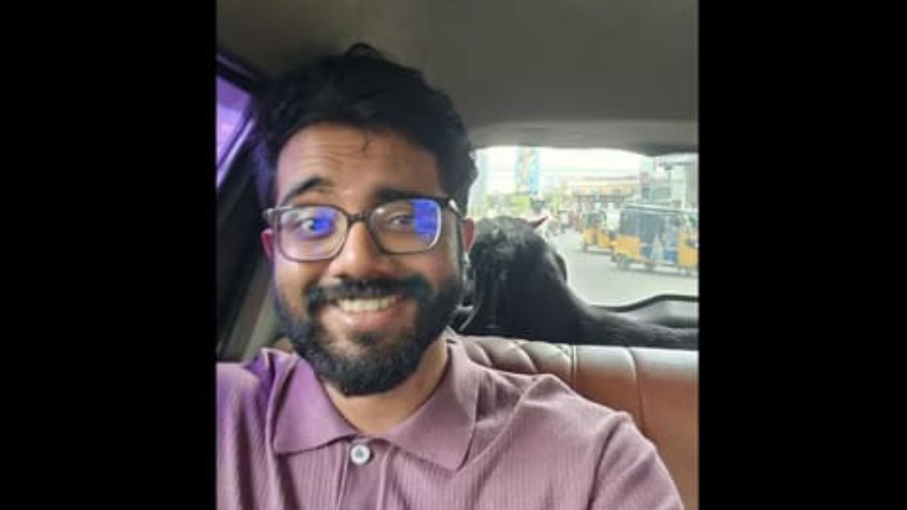 Viral: ಕ್ಯಾಬ್‌ನಲ್ಲಿದ್ದ ವಿಶೇಷ ಸಹಪ್ರಯಾಣಿಕನ ಜತೆಗೆ ಸೆಲ್ಫಿ ಕ್ಲಿಕಿಸಿಕೊಂಡ ಪ್ರಯಾಣಿಕ, ವೈರಲ್ ಆಯ್ತು ಪೋಸ್ಟ್