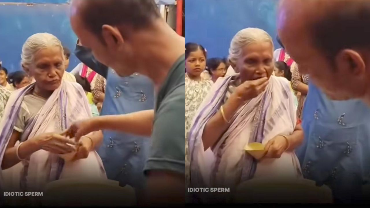 Video: ಸ್ಟ್ರೀಟ್ ಫುಡ್ ಪ್ರಿಯೆ ಈ ವೃದ್ಧೆ; ಗ್ಯಾಪ್ ಕೊಡದೇ ಗಬಗಬನೆ ಗೋಲ್ಗಪ್ಪಾ ತಿನ್ನುತ್ತಿರುವ ಅಜ್ಜಿ