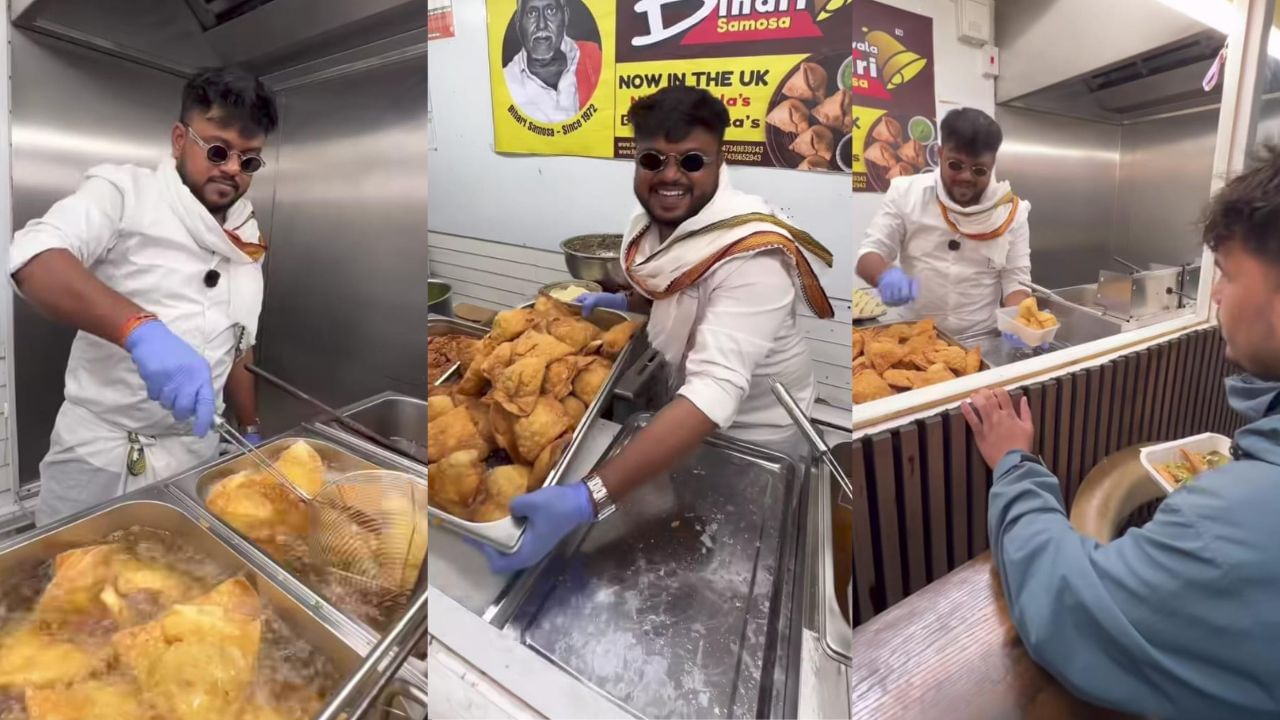 Video: ಲಂಡನ್‌ನಲ್ಲಿ ಬಿಹಾರಿ ವ್ಯಕ್ತಿಯ ಕೈ ಹಿಡಿದ ಸಮೋಸಾ ವ್ಯಾಪಾರ, ದಿನದ ಗಳಿಕೆ ಕೇಳಿದ್ರೆ ನೀವು ಶಾಕ್ ಆಗ್ತೀರಾ