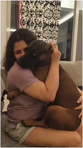 ಮುದ್ದು ಶ್ವಾನದ ಜೊತೆ ಕಾಲ ಕಳೆದ ಅನಿತಾ ಭಟ್