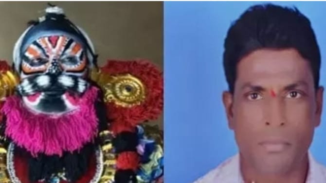 ಚೌಕಿಯಲ್ಲಿ ಬಣ್ಣ ಕಳಚುತ್ತಿದ್ದ ವೇಳೆ ಹೋಯಿತು ಮಹಿಷಾಸುರ ಪಾತ್ರಧಾರಿಯ ಪ್ರಾಣ