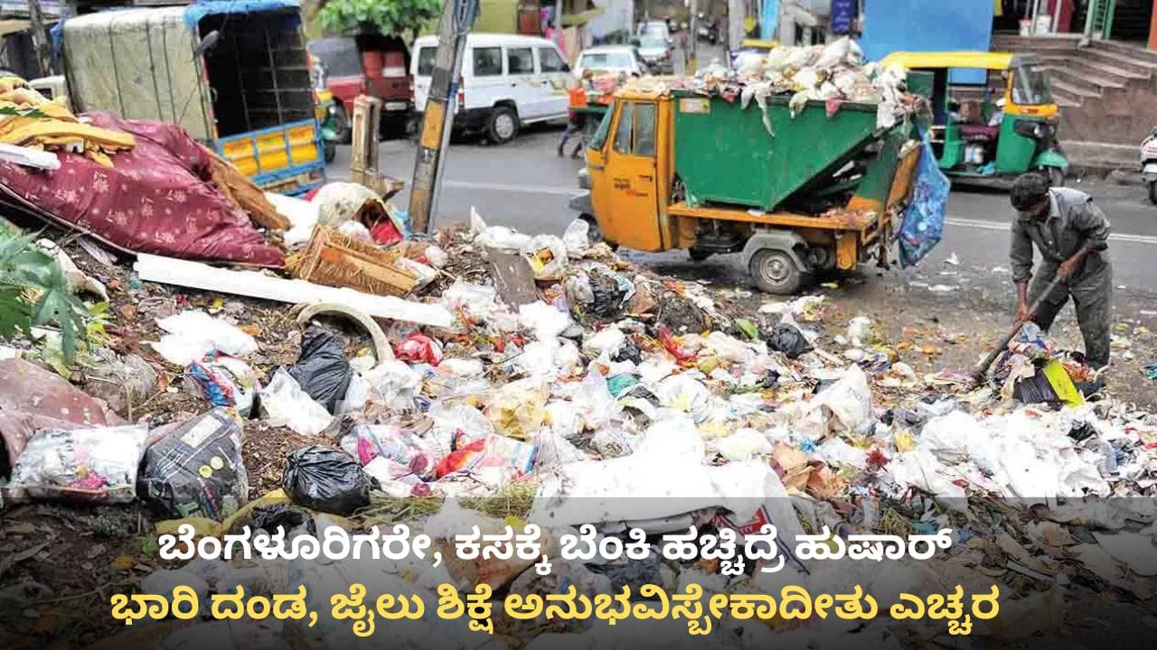 ಬೆಂಗಳೂರಿನಲ್ಲಿ ಕಸಕ್ಕೆ ಬೆಂಕಿ ಹಚ್ಚಿದರೆ ಕ್ರಿಮಿನಲ್ ಕೇಸ್, ಒಂದು ವರ್ಷ ಜೈಲು: BSWML ಅಧಿಕಾರಿಗಳಿಂದ ಖಡಕ್ ಎಚ್ಚರಿಕೆ