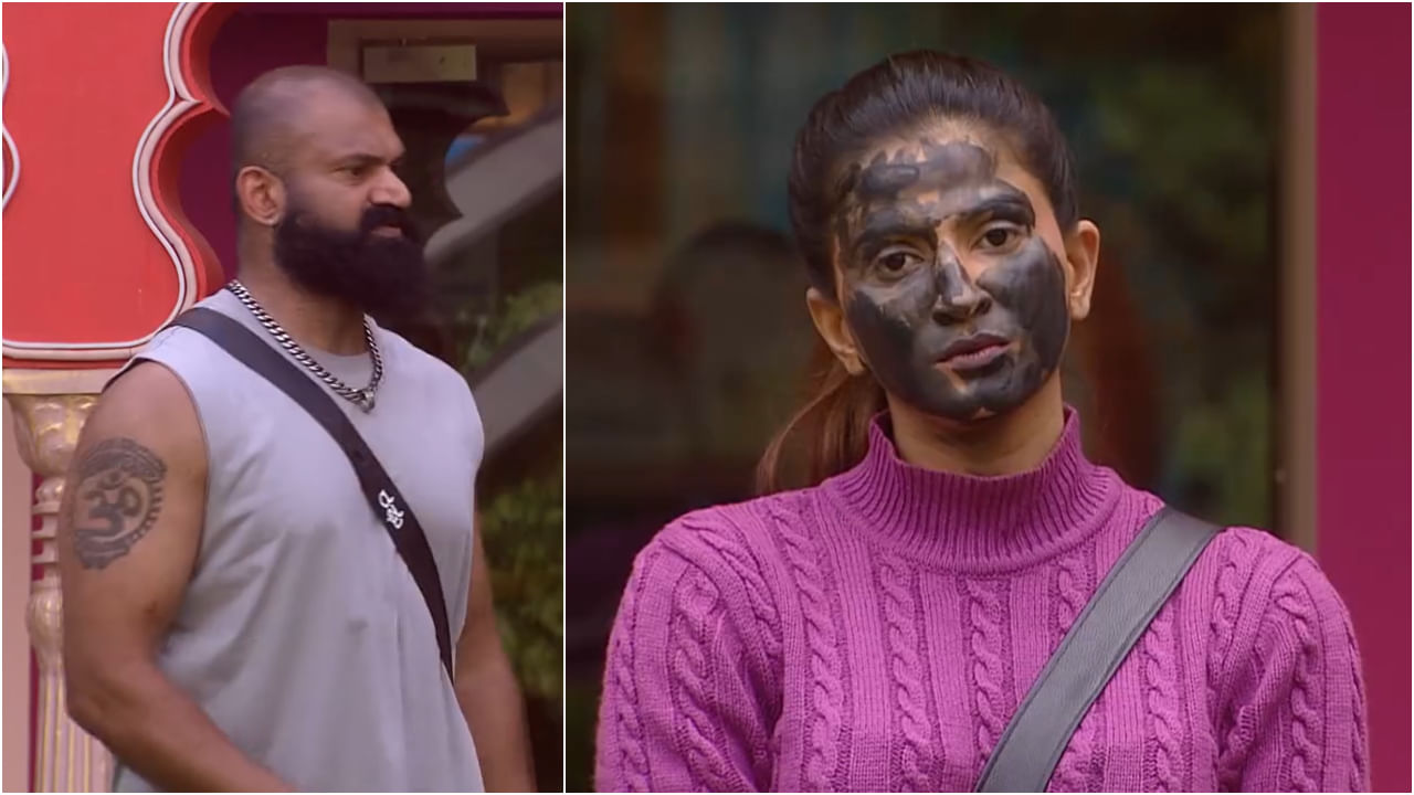 ರಿಷಾ ಮುಖಕ್ಕೆ ಮಸಿ ಬಳಿದು ಕೆಂಡದಂತಹ ಕಾರಣ ನೀಡಿದ ರಘು, ಗಿಲ್ಲಿ ರಿಷಾ ಮುಖಕ್ಕೆ ಮಸಿ ಬಳಿದು ಕೆಂಡದಂತಹ ಕಾರಣ ನೀಡಿದ ರಘು, ಗಿಲ್ಲಿ