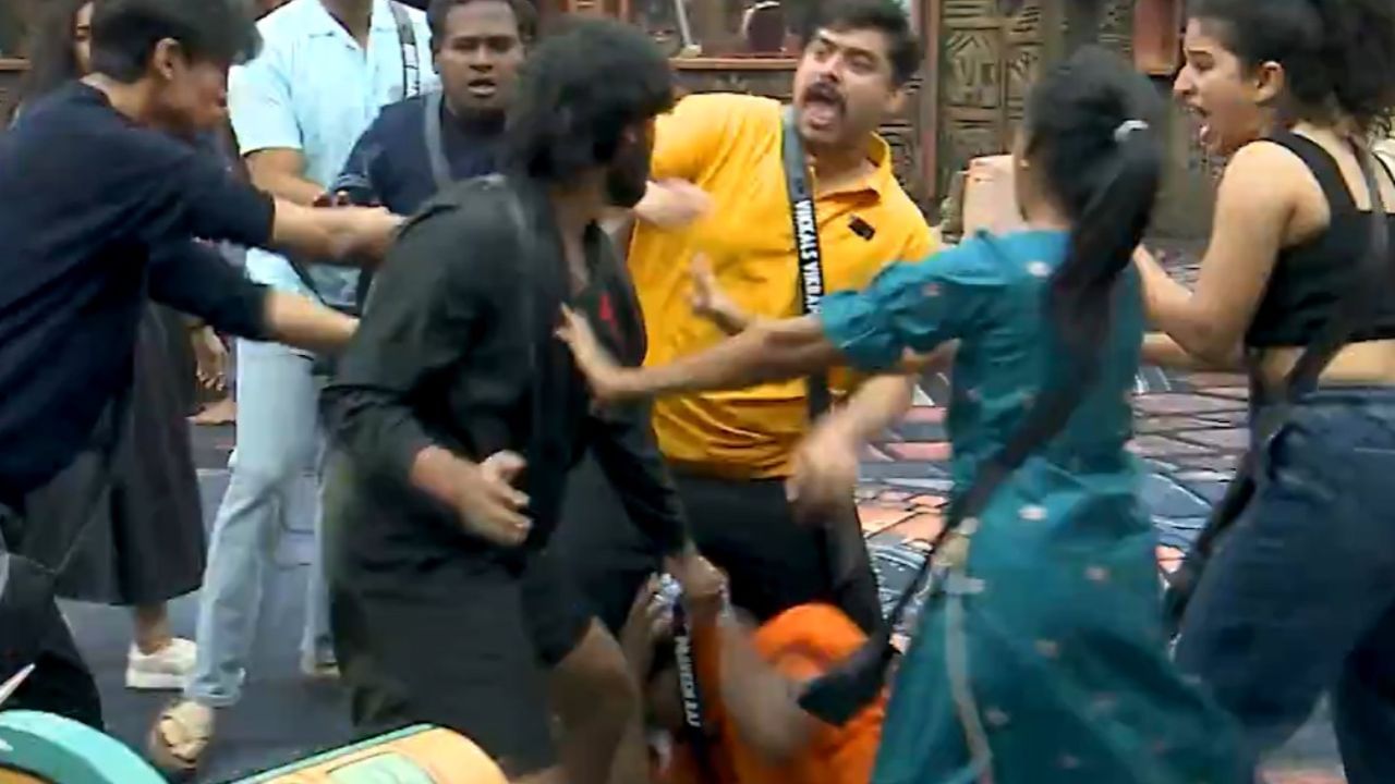 ಕೈ-ಕೈ ಮಿಲಾಸಿಯಿಸಿದ ಬಿಗ್​​ಬಾಸ್ ಸ್ಪರ್ಧಿಗಳು, ಭಾರಿ ಹೊಡೆದಾಟ