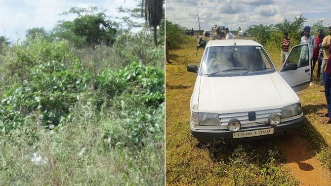 ಅರೆಸುಟ್ಟ ಸ್ಥಿತಿಯಲ್ಲಿ ಮತ್ತು ಕಾರಿನಲ್ಲಿ ವ್ಯಕ್ತಿಯ ಮೃತದೇಹ ಪತ್ತೆ