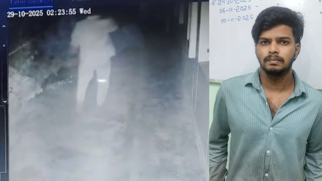 ರಾತ್ರಿ ಬಾಲಕಿಯರ ಹಾಸ್ಟೆಲ್​ಗೆ ನುಗ್ಗಿ ಹುಡುಗಿಯರ ಬಟ್ಟೆ ಮುಟ್ಟಿ ವಾಸನೆ ನೋಡಿ ಖುಷಿಪಡೋ ಯುವಕ! ಸಿಸಿಟಿವಿ ವಿಡಿಯೋ ವೈರಲ್