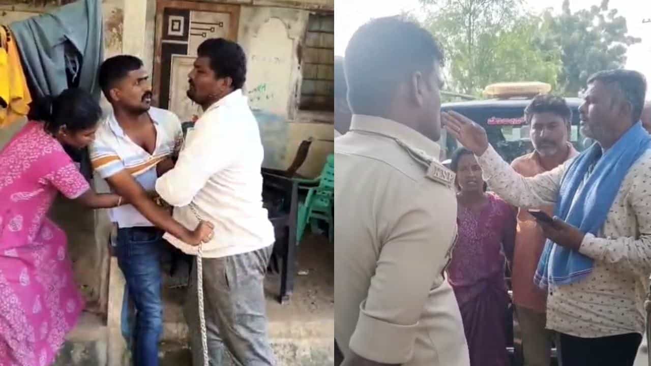 ರಾಯಚೂರು: ವಿಚಾರಣೆಗೆ ಬಂದ ಪೊಲೀಸರನ್ನೇ ಕಂಬಕ್ಕೆ ಕಟ್ಟಿ ಥಳಿಸಿದ ದಂಪತಿ; ಆರೋಪಿಗಳು ಅರೆಸ್ಟ್ ರಾಯಚೂರು: ವಿಚಾರಣೆಗೆ ಬಂದ ಪೊಲೀಸರನ್ನೇ ಕಂಬಕ್ಕೆ ಕಟ್ಟಿ ಥಳಿಸಿದ ದಂಪತಿ; ಆರೋಪಿಗಳು ಅರೆಸ್ಟ್