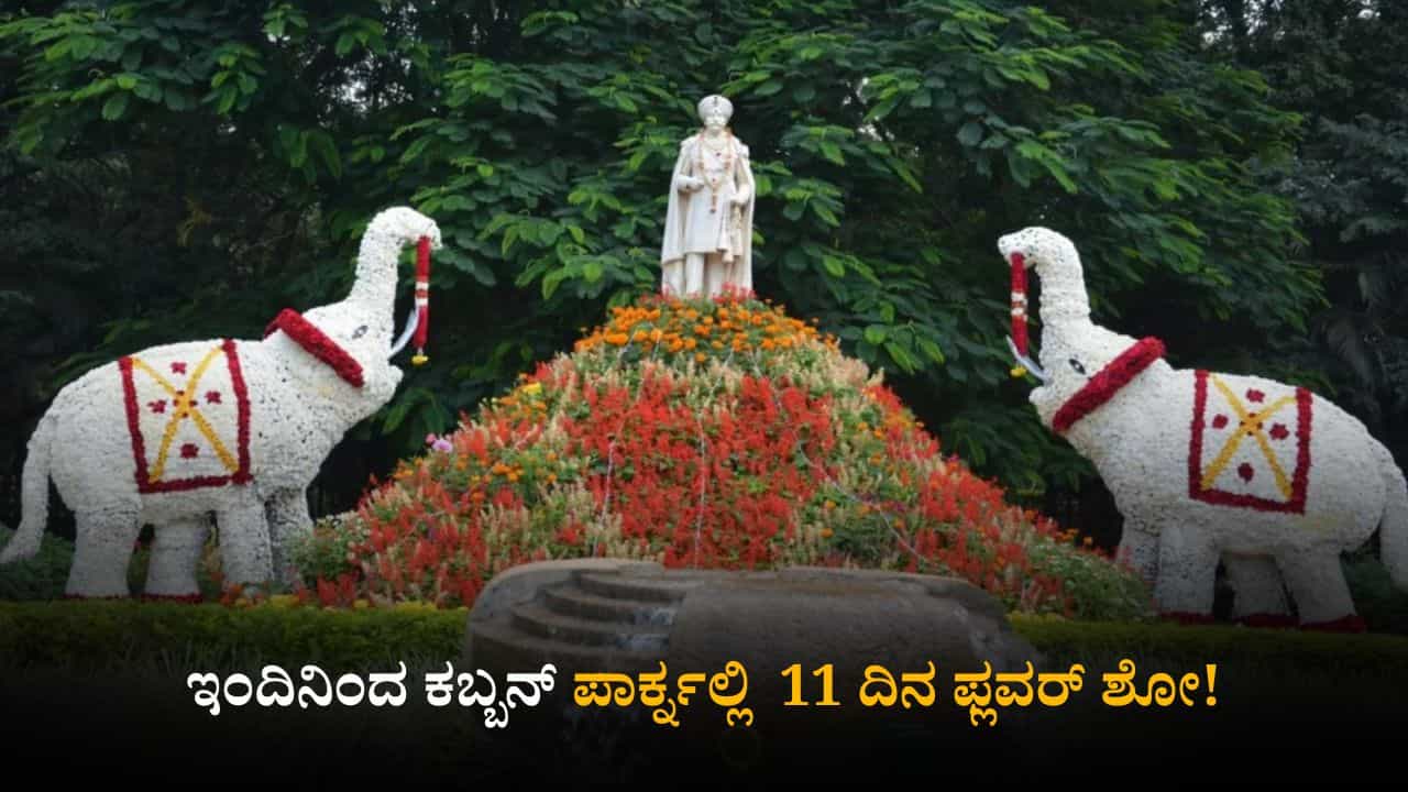 ಬೆಂಗಳೂರು: ಇಂದಿನಿಂದ ಡಿಸೆಂಬರ್ 7ರವರೆಗೆ ಕಬ್ಬನ್ ಪಾರ್ಕ್ನಲ್ಲಿ ಫ್ಲವರ್ ಶೋ! ಬೆಂಗಳೂರು: ಇಂದಿನಿಂದ ಡಿಸೆಂಬರ್ 7ರವರೆಗೆ ಕಬ್ಬನ್ ಪಾರ್ಕ್ನಲ್ಲಿ ಫ್ಲವರ್ ಶೋ!