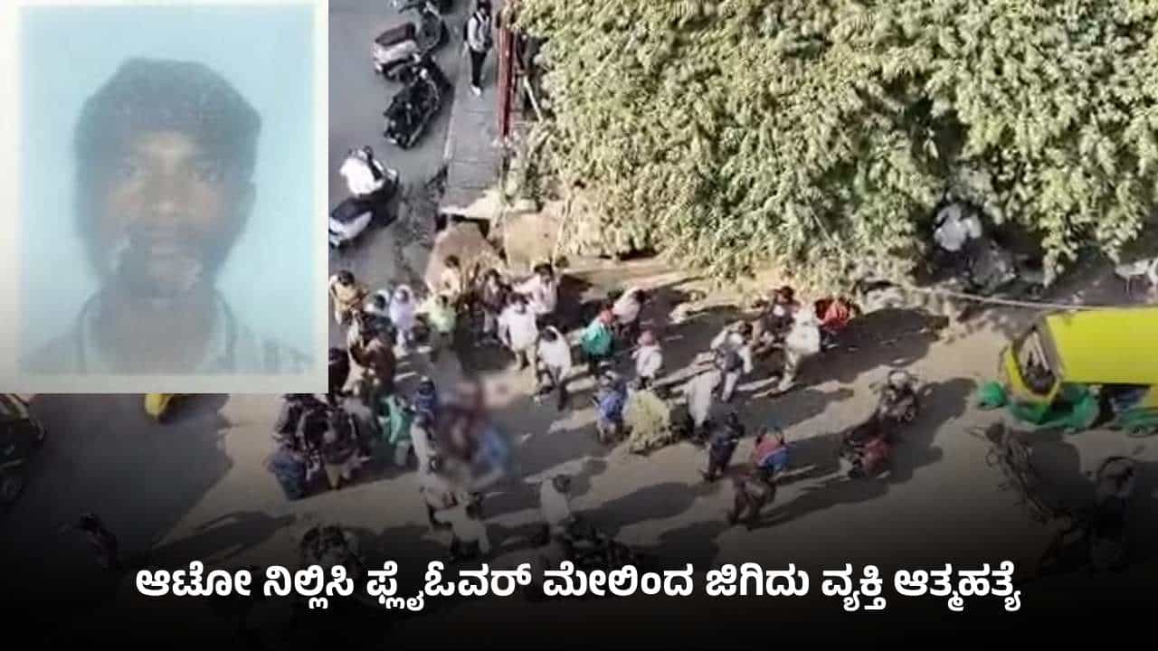 ಬೆಂಗಳೂರಿನಲ್ಲಿ ಫ್ಲೈಓವರ್ ಮೇಲಿಂದ ಜಿಗಿದು ವ್ಯಕ್ತಿ ಆತ್ಮಹತ್ಯೆ: ಕಾರಣವೇನು?