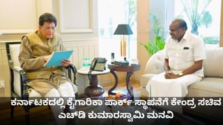 ಕರ್ನಾಟಕದಲ್ಲಿ ಕೈಗಾರಿಕಾ ಪಾರ್ಕ್ ಸ್ಥಾಪನೆಗೆ ಕೇಂದ್ರ ಸಚಿವ ಎಚ್​ಡಿ ಕುಮಾರಸ್ವಾಮಿ ಮನವಿ