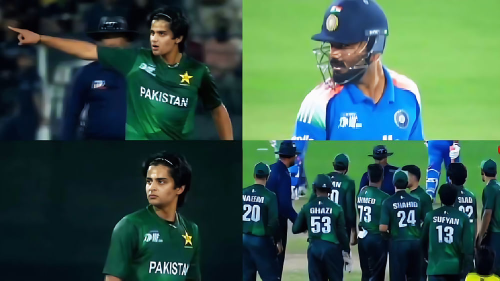 VIDEO: ಪಾಕ್ ಆಟಗಾರನ ಆಕ್ರಮಣಕಾರಿ ವರ್ತನೆ... ವಾರ್ನಿಂಗ್!