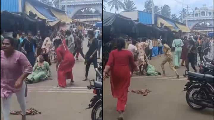 Video: ಹಣ ಹಂಚಿಕೆ ವಿಚಾರವಾಗಿ ಮಂಗಳಮುಖಿಯರ ನಡುವೆ ಮಾರಾಮಾರಿ Video: ಹಣ ಹಂಚಿಕೆ ವಿಚಾರವಾಗಿ ಮಂಗಳಮುಖಿಯರ ನಡುವೆ ಮಾರಾಮಾರಿ