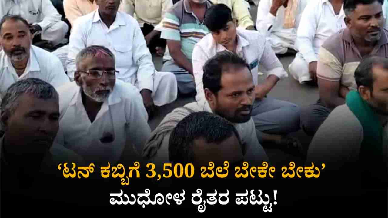‘ಟನ್ ಕಬ್ಬಿಗೆ 3,500 ಬೆಲೆ ಬೇಕೇ ಬೇಕು’ ಮುಧೋಳ ರೈತರ ಪಟ್ಟು; ಮುಂದುವರಿದ ಹೋರಾಟ