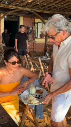 ಗೋವಾ ಬೀಚ್ ಬದಿಯ ನೆಚ್ಚಿನ ರೆಸ್ಟೊರೆಂಟ್​​ನಲ್ಲಿ ನಟಿ ಪ್ರಿಯಾಂಕಾ ಚೋಪ್ರಾ