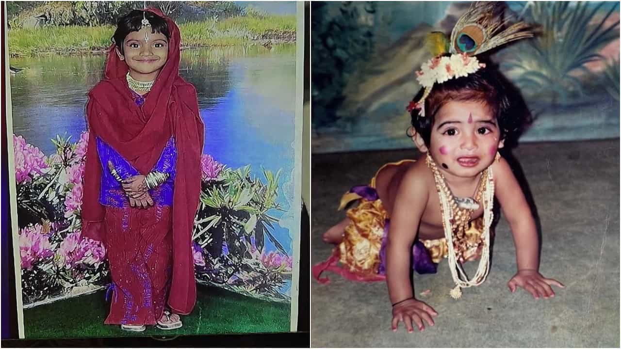 ಮೇಲಿನ ಫೋಟೋದಲ್ಲಿ ಇರುವವರು ಬಿಗ್ ಬಾಸ್ ಮನೆಯಲ್ಲಿ ಸಾಕಷ್ಟು ಸದ್ದು ಮಾಡುತ್ತಿರುವವರು. ಮೊದಲ ಫೋಟೋದಲ್ಲಿ ಇರುವವರು ರಕ್ಷಿತಾ ಶೆಟ್ಟಿ. ನಂತರದ ಸ್ಪರ್ಧಿ ಧನುಷ್ ಗೌಡ ಅವರು. ಇವರ ಬಾಲ್ಯದ ಫೋಟೋ ಗಮನ ಸೆಳೆದಿದೆ.