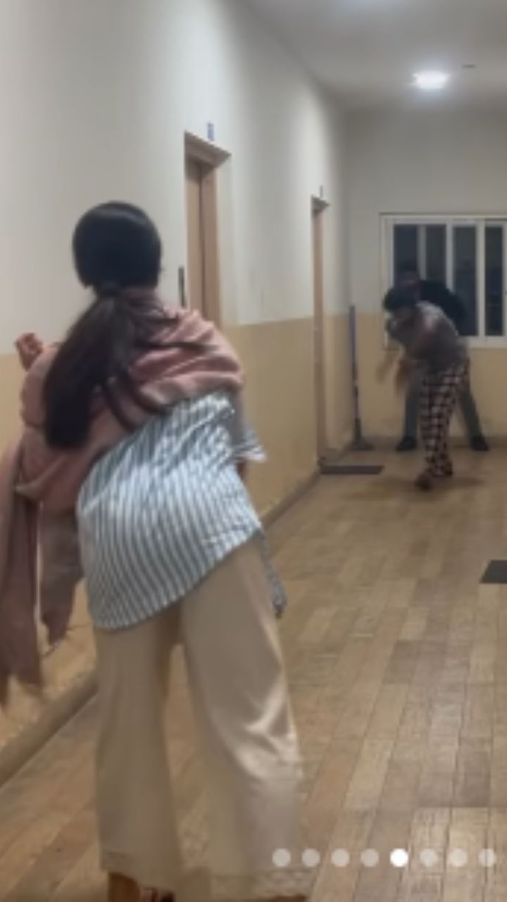 ರಶ್ಮಿಕಾ ಮಂದಣ್ಣ ಬೌಲಿಂಗ್, ದೀಕ್ಷಿತ್ ಶೆಟ್ಟಿ ಬ್ಯಾಟಿಂಗ್: ವಿಡಿಯೋ ನೋಡಿ