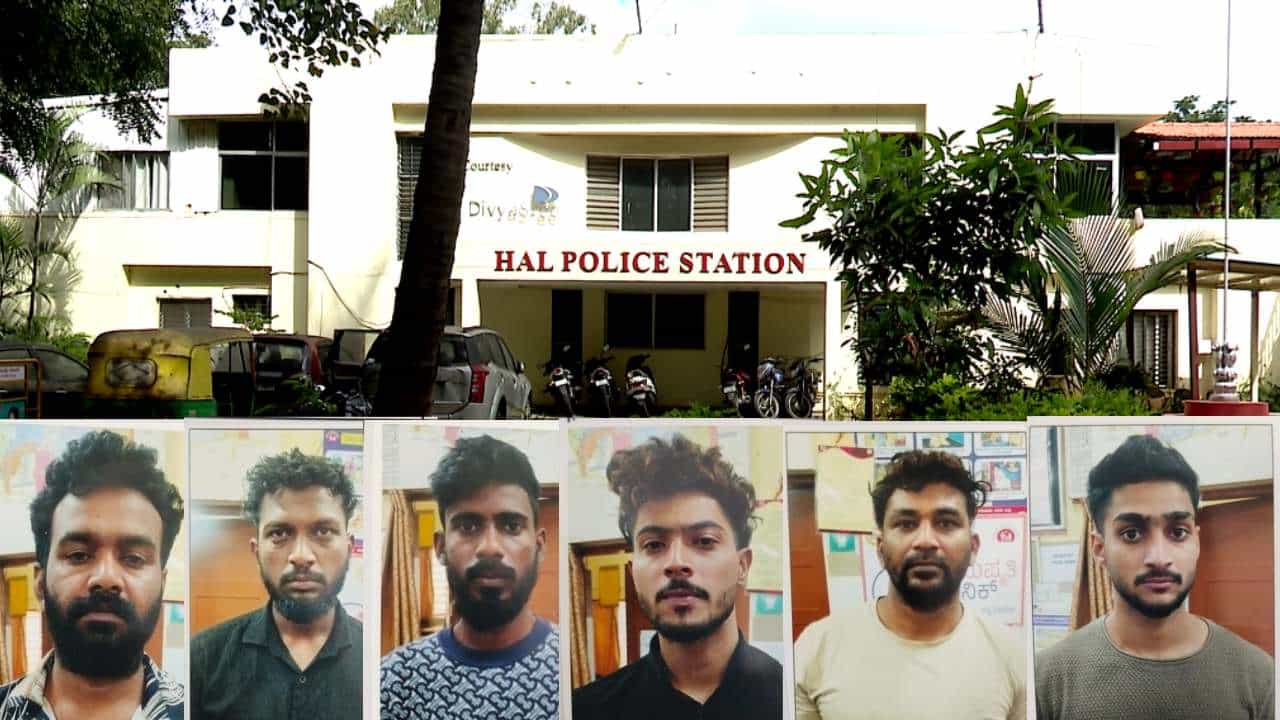 ಪೊಲೀಸ್ ಸೋಗಿನಲ್ಲಿ ಲೇಡೀಸ್ ಪಿಜಿ ಮೇಲೆ ದಾಳಿ: ಹನಿಟ್ರ್ಯಾಪ್ ಮಾಡುತ್ತಿದ್ದ ಆರೋಪಿ ಸೇರಿ ಗ್ಯಾಂಗ್ ಅಂದರ್ ಪೊಲೀಸ್ ಸೋಗಿನಲ್ಲಿ ಲೇಡೀಸ್ ಪಿಜಿ ಮೇಲೆ ದಾಳಿ: ಹನಿಟ್ರ್ಯಾಪ್ ಮಾಡುತ್ತಿದ್ದ ಆರೋಪಿ ಸೇರಿ ಗ್ಯಾಂಗ್ ಅಂದರ್