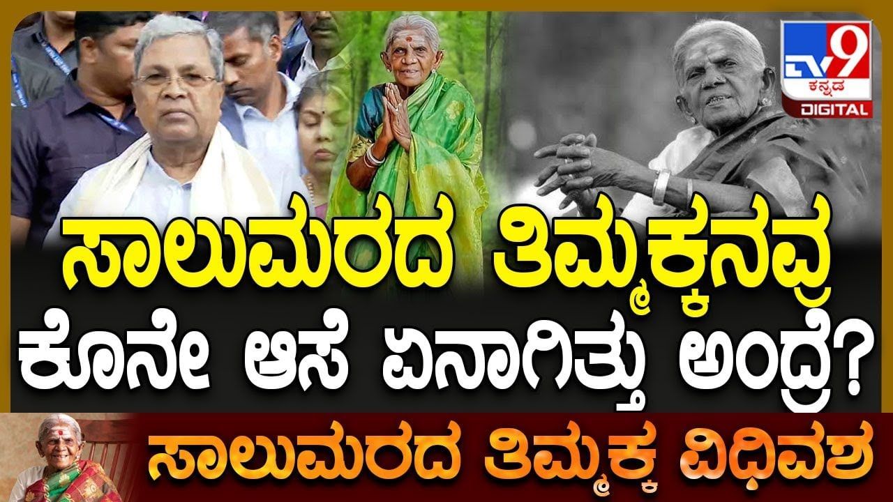 ಸಾಲುಮರದ ತಿಮ್ಮಕ್ಕ ಕೊನೆ ಆಸೆ ಏನಾಗಿತ್ತು? ಬಿಚ್ಚಿಟ್ಟ ಸಿಎಂ ಸಿದ್ದರಾಮಯ್ಯ