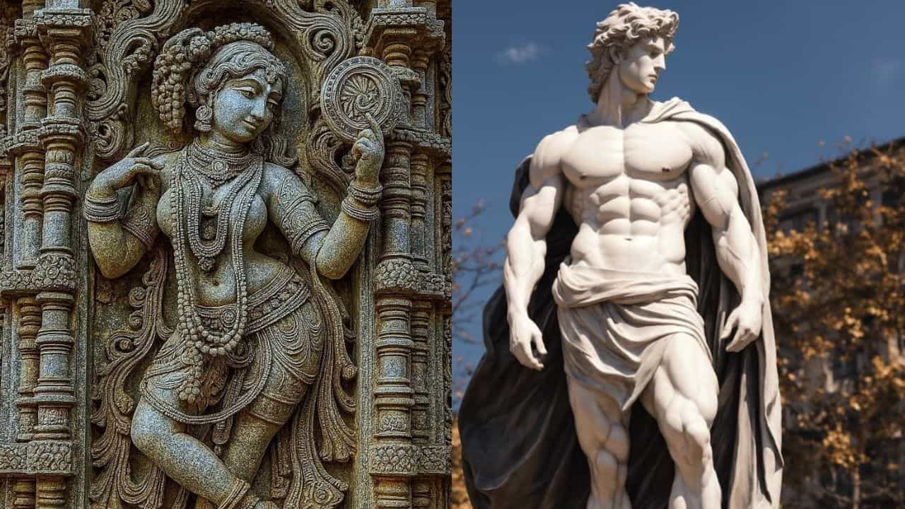 Viral: ಗ್ರೀಕ್ ಪ್ರತಿಮೆಗಳಲ್ಲಿನ ಸ್ನಾಯುಗಳ ತೋರ್ಪಡಿಕೆ ಭಾರತೀಯ ಶಿಲ್ಪಗಳಲ್ಲಿ ಯಾಕಿಲ್ಲ; ಚರ್ಚೆಗೆ ಕಾರಣವಾಯ್ತು ಪೋಸ್ಟ್ Viral: ಗ್ರೀಕ್ ಪ್ರತಿಮೆಗಳಲ್ಲಿನ ಸ್ನಾಯುಗಳ ತೋರ್ಪಡಿಕೆ ಭಾರತೀಯ ಶಿಲ್ಪಗಳಲ್ಲಿ ಯಾಕಿಲ್ಲ; ಚರ್ಚೆಗೆ ಕಾರಣವಾಯ್ತು ಪೋಸ್ಟ್