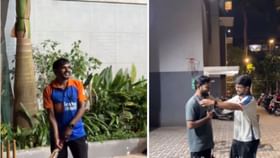 ಒತ್ತಡ ಬದಿಗಿಟ್ಟು ಯುವಕರೊಂದಿಗೆ ಕ್ರಿಕೆಟ್ ಆಡಿದ ಡೆಲಿವರಿ ಬಾಯ್ಸ್