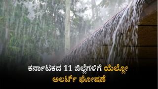 ರಾಜ್ಯದ ಹಲವೆಡೆ ಗುಡುಗು ಸಹಿತ ಮಳೆ; 11 ಜಿಲ್ಲೆಗಳಿಗೆ ಯೆಲ್ಲೋ ಅಲರ್ಟ್​