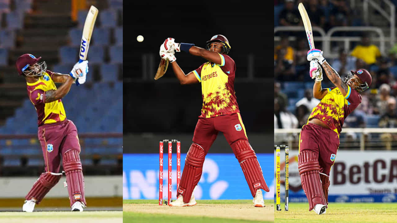ಟಿ20 ಕ್ರಿಕೆಟ್ನಲ್ಲಿ ವೆಸ್ಟ್ ಇಂಡೀಸ್ (West Indies) ತಂಡ ಹೊಸ ಇತಿಹಾಸ ನಿರ್ಮಿಸಿದೆ. ಅದು ಕೂಡ ಕೊನೆಯ 5 ಓವರ್ಗಳಲ್ಲಿ ಸಿಡಿಲಬ್ಬರದ ಬ್ಯಾಟಿಂಗ್ ಪ್ರದರ್ಶಿಸುವ ಮೂಲಕ. ಆಕ್ಲೆಂಡ್ನ ಈಡನ್ ಪಾರ್ಕ್ ಮೈದಾನದಲ್ಲಿ ನಡೆದ ಈ ಪಂದ್ಯದಲ್ಲಿ ನ್ಯೂಝಿಲೆಂಡ್ ಹಾಗೂ ವೆಸ್ಟ್ ಇಂಡೀಸ್ ತಂಡಗಳು ಮುಖಾಮುಖಿಯಾಗಿದ್ದವು.