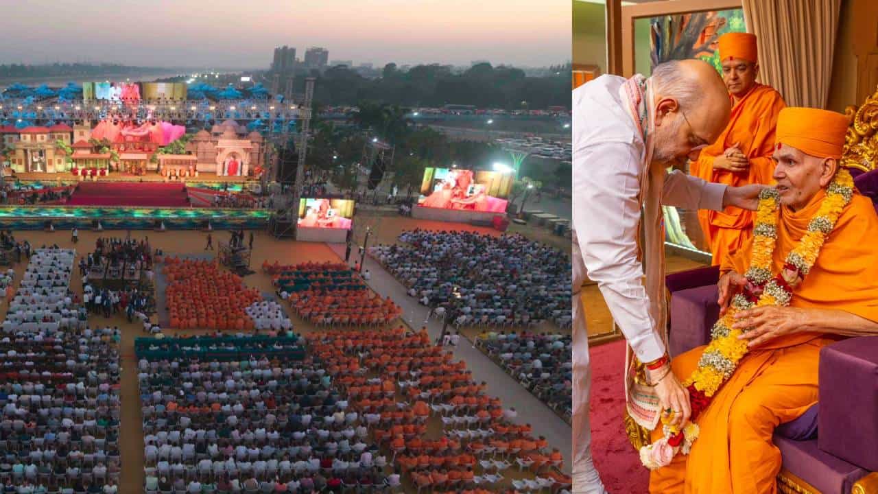 ಮಾನವ ಸಮಾಜವನ್ನು ಭಕ್ತಿ, ನಂಬಿಕೆಯೊಂದಿಗೆ ಬೆಸೆದ ಶ್ರೇಯಸ್ಸು ಪ್ರಮುಖ್ ಸ್ವಾಮಿ ಮಹಾರಾಜ್​ಗೆ ಸಲ್ಲುತ್ತೆ: ಅಮಿತ್ ಶಾ