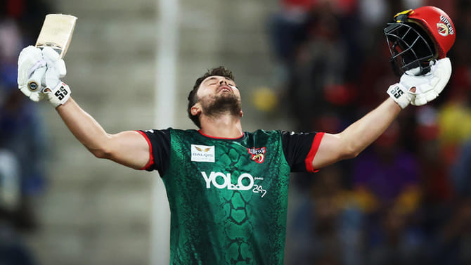 ಇಂಟರ್​ನ್ಯಾಷನಲ್​ ಟಿ20 ಲೀಗ್​ನಲ್ಲಿ ಹೊಸ ಇತಿಹಾಸ ಬರೆದ ಆಂಡ್ರೀಸ್ ಗೌಸ್